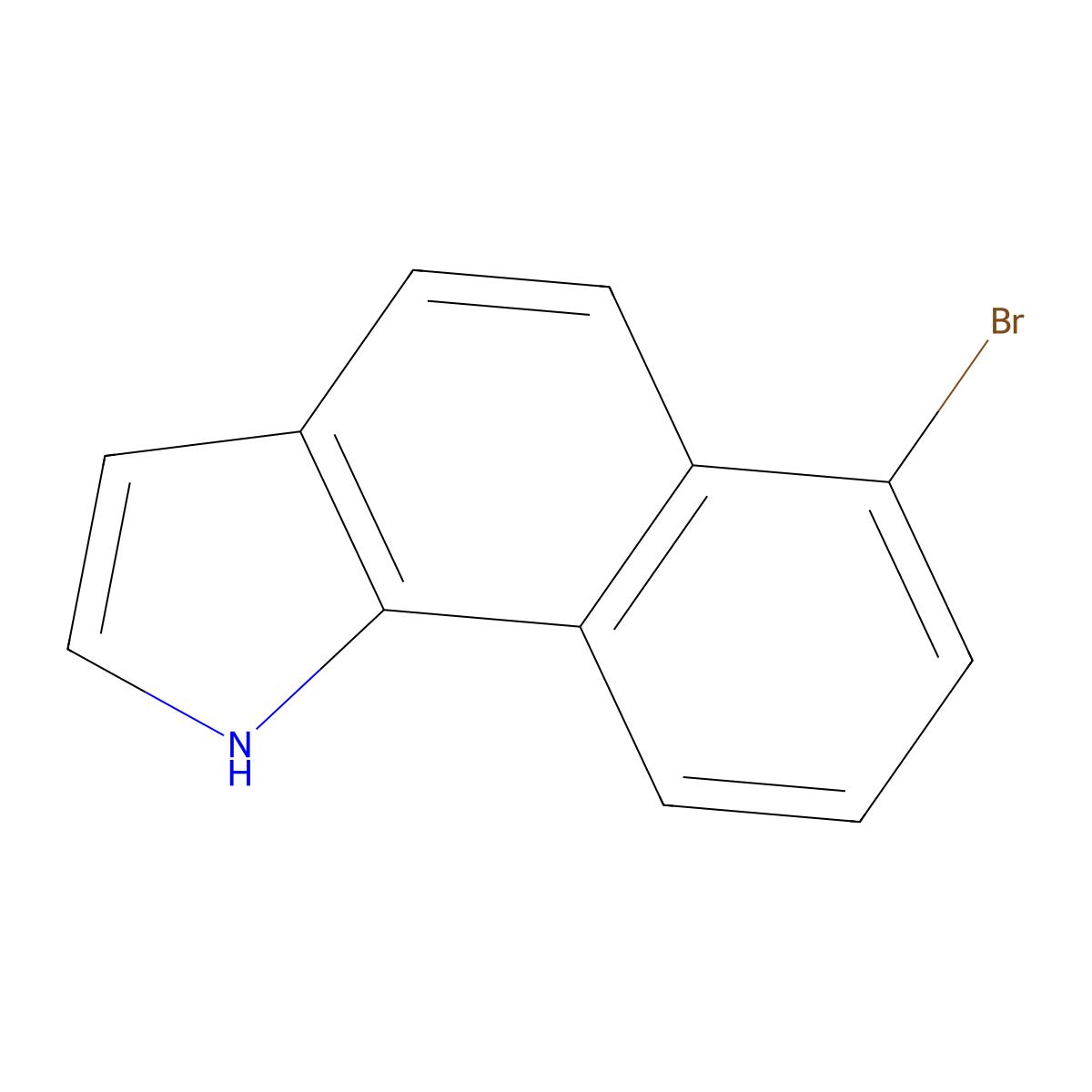 6-bromo-1H-benzo[g]indole molecular structure, CAS 1613461-65-6