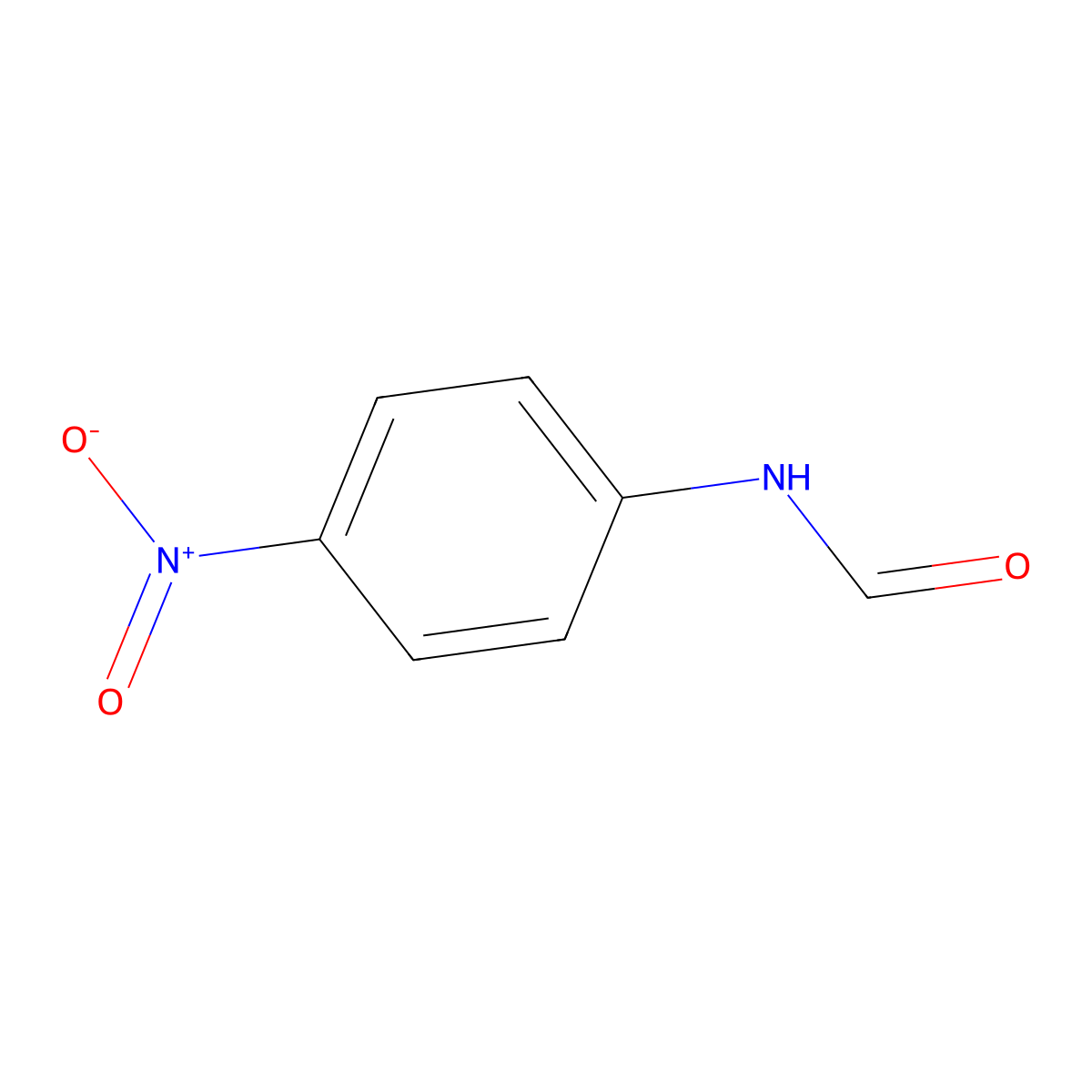 4-Nitroformanilide molecular structure, CAS 16135-31-2