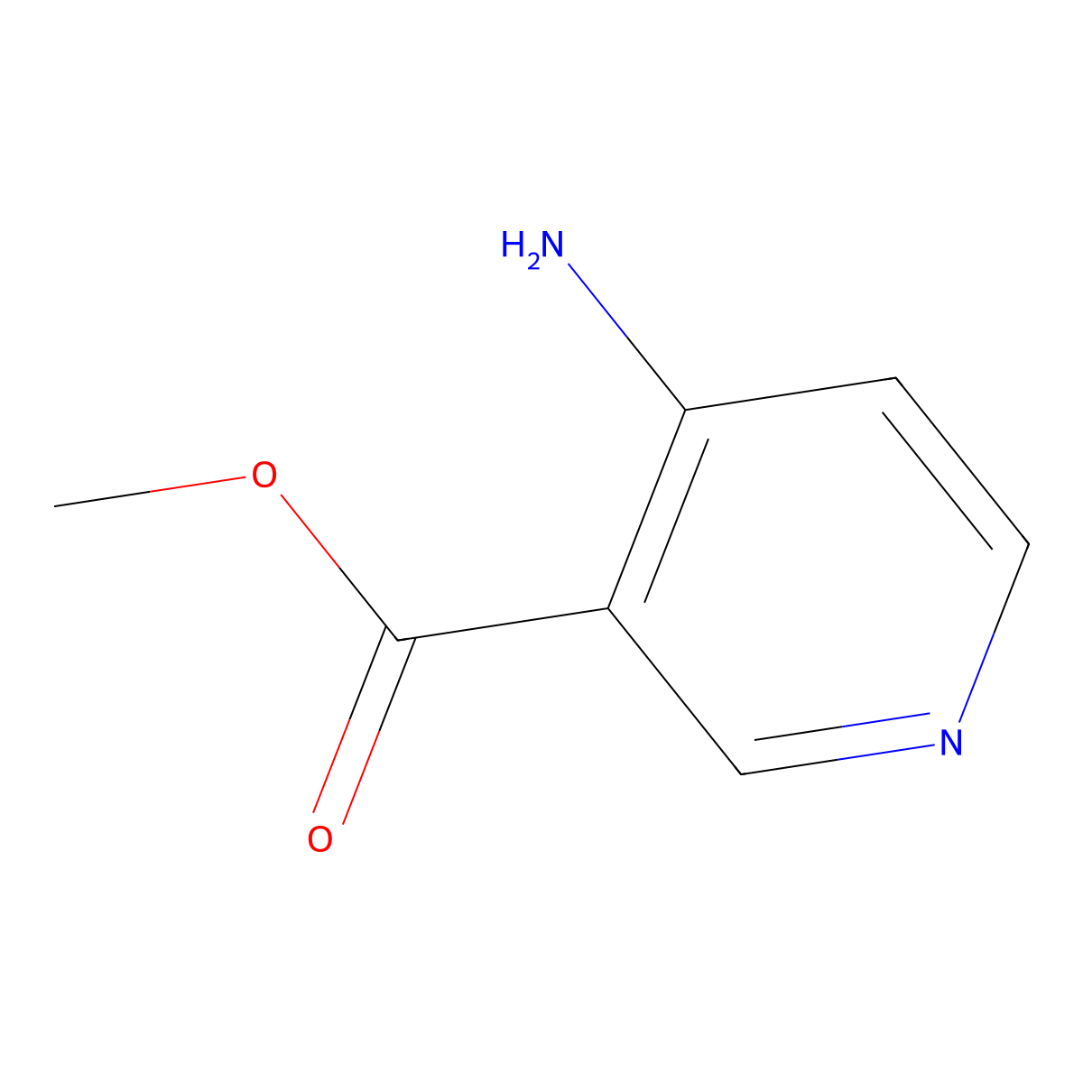 Methyl 4-aminopyridine-3-carboxylate molecular structure, CAS 16135-36-7