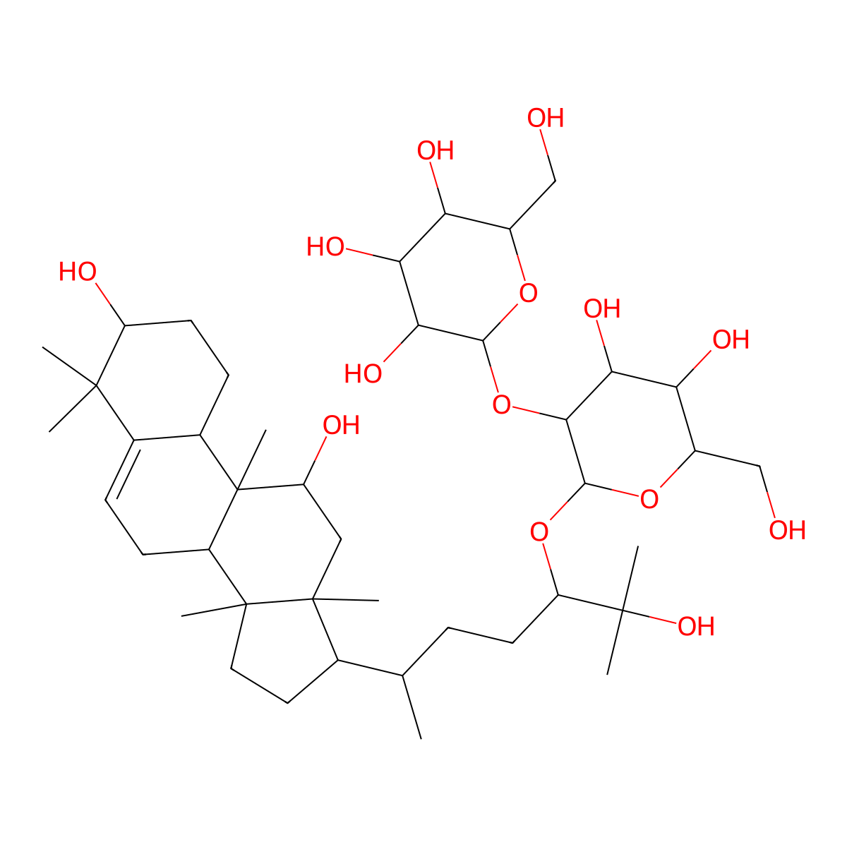 Mogroside II-A molecular structure, CAS 1613527-65-3