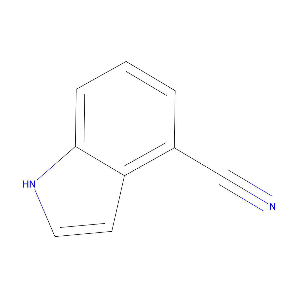 4-Cyanoindole molecular structure, CAS 16136-52-0