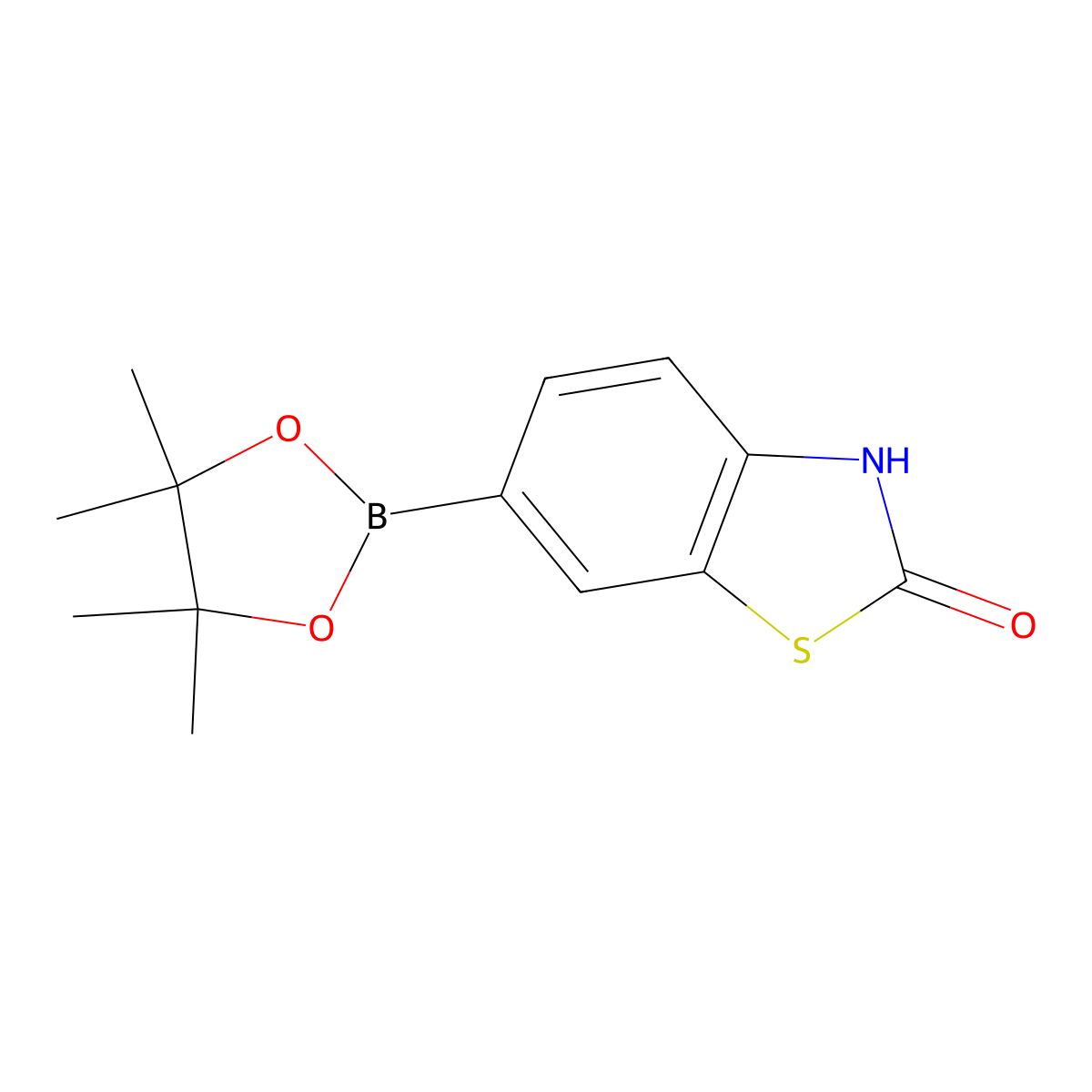 6-(4,4,5,5-Tetramethyl-1,3,2-dioxaborolan-2-yl)benzo[d]thiazol-2(3H)-one molecular structure, CAS 1613639-44-3