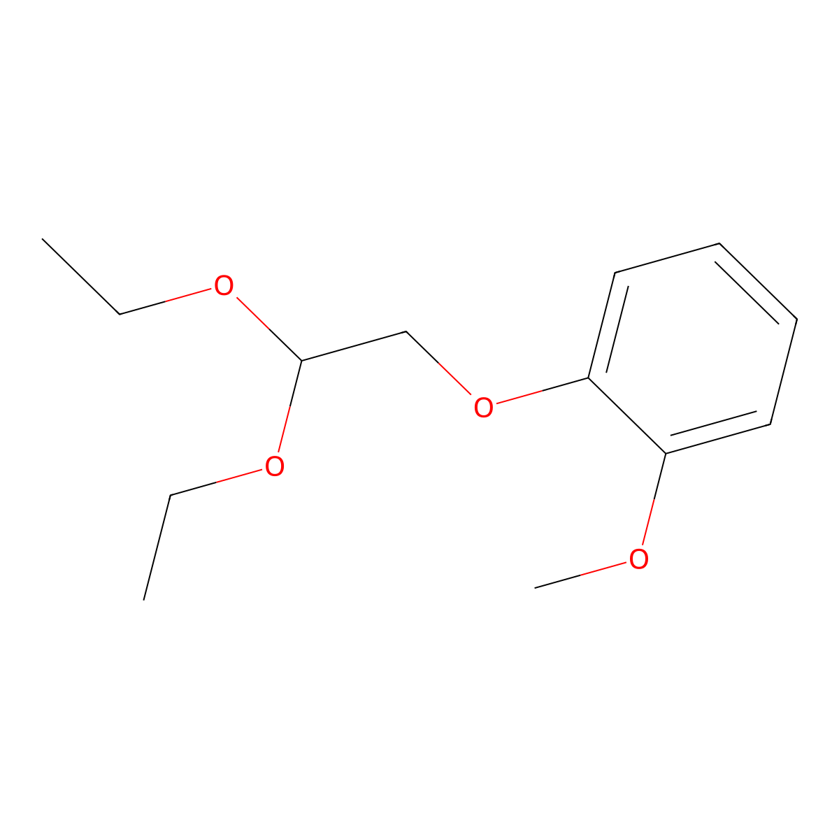 1-(2,2-Diethoxyethoxy)-2-methoxybenzene molecular structure, CAS 161364-38-1