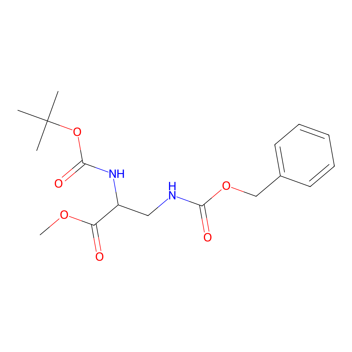(R)-3-Cbz-amino-2-Boc-amino-propionicacidmethylester molecular structure, CAS 161372-40-3