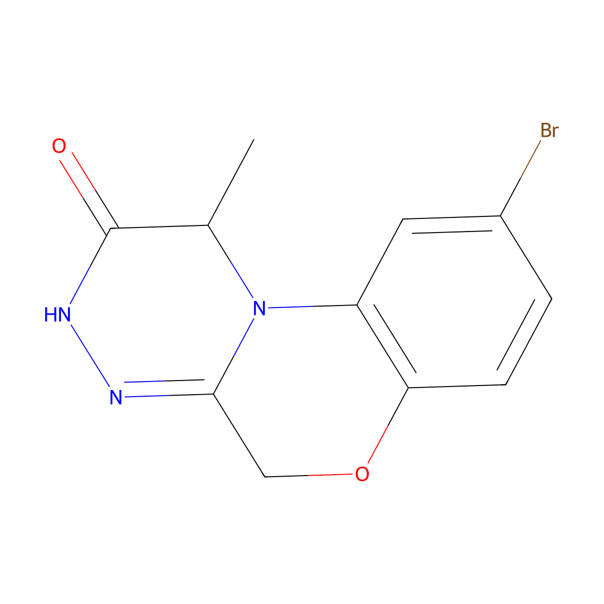 (S)-9-Bromo-1-methyl-3,5-dihydrobenzo[5,6][1,4]oxazino[3,4-c][1,2,4]triazin-2(1H)-one molecular structure, CAS 1613722-23-8