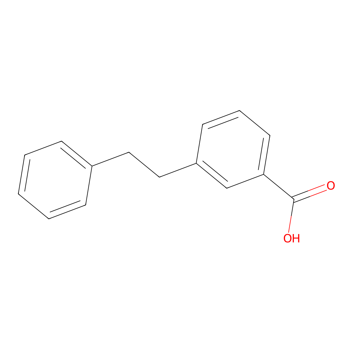 3-(2-Phenylethyl)benzoic acid molecular structure, CAS 161373-05-3