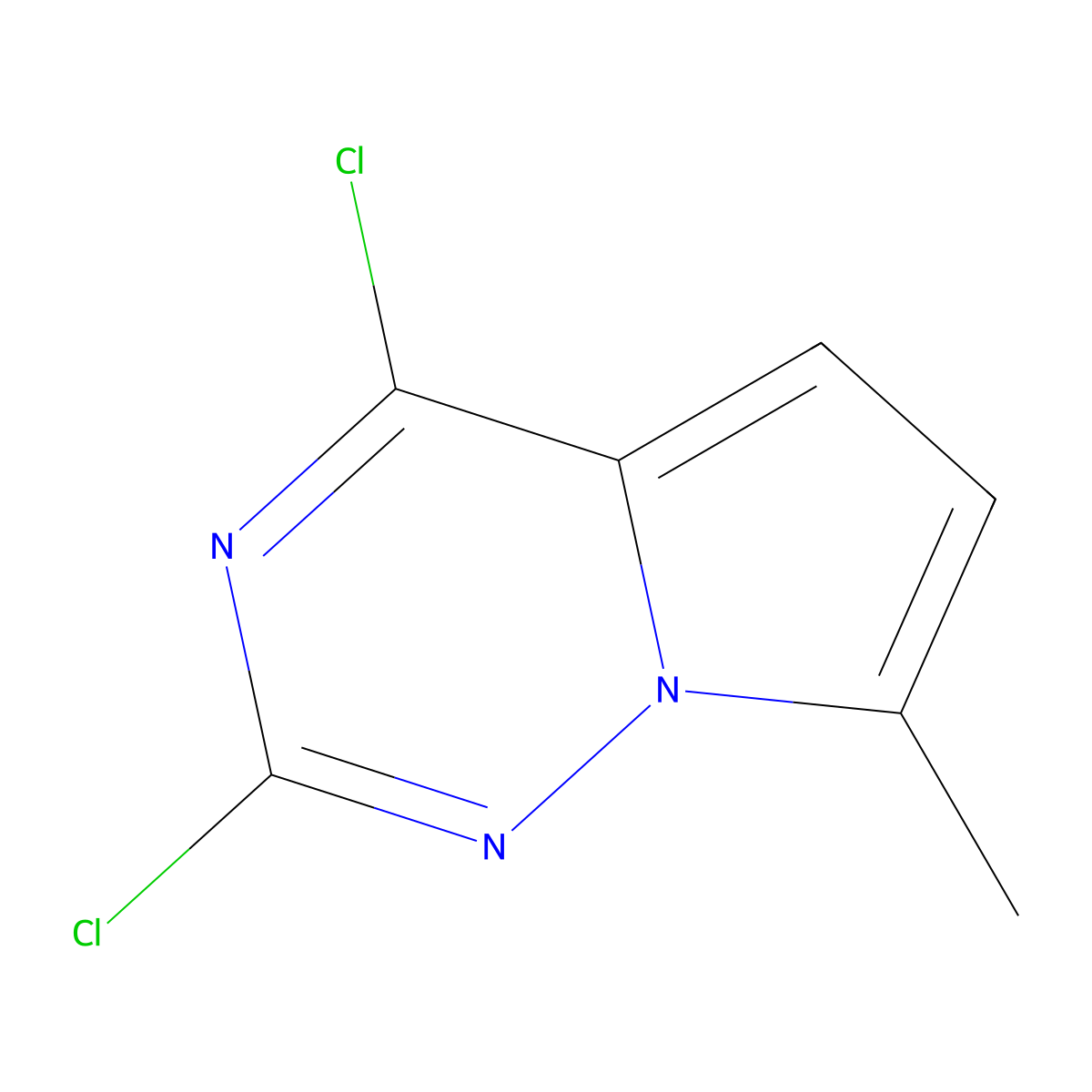 2,4-Dichloro-7-methylpyrrolo[2,1-f][1,2,4]triazine molecular structure, CAS 1613751-73-7