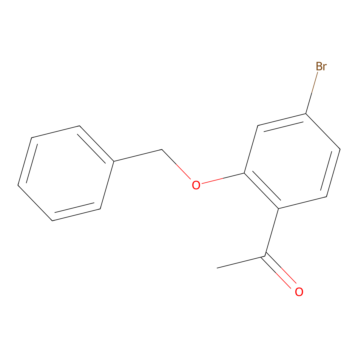 1-[2-(Benzyloxy)-4-bromophenyl]ethan-1-one molecular structure, CAS 161385-97-3