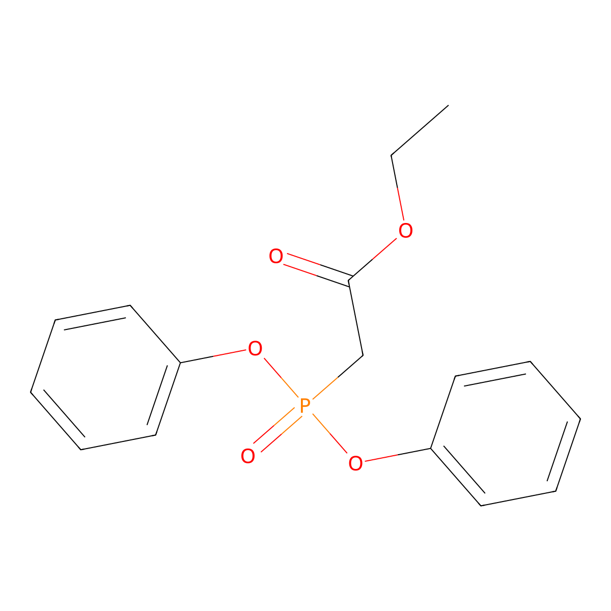 Ethyl Diphenylphosphonoacetate molecular structure, CAS 16139-79-0