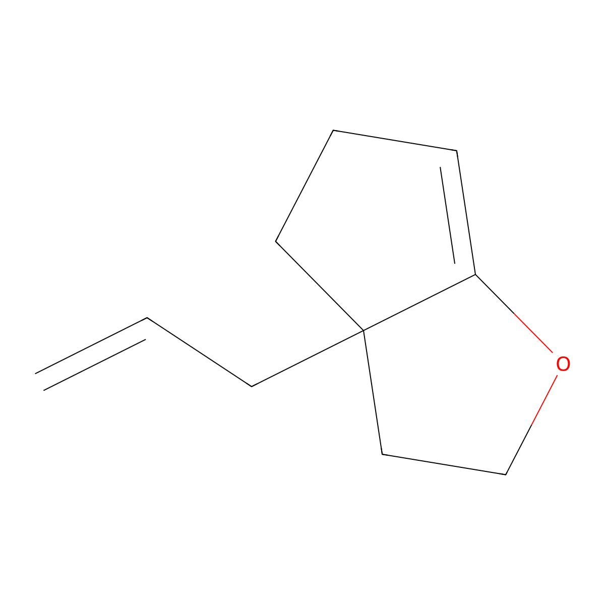 3a-Prop-2-enyl-2,3,4,5-tetrahydrocyclopenta[b]furan molecular structure, CAS 161394-50-9