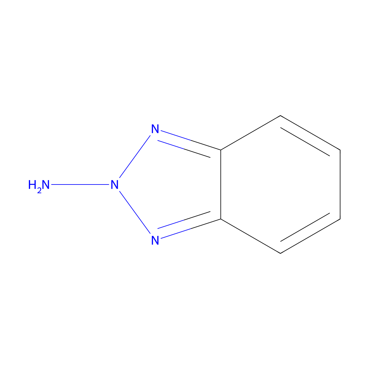 2H-1,2,3-Benzotriazol-2-amine molecular structure, CAS 1614-11-5