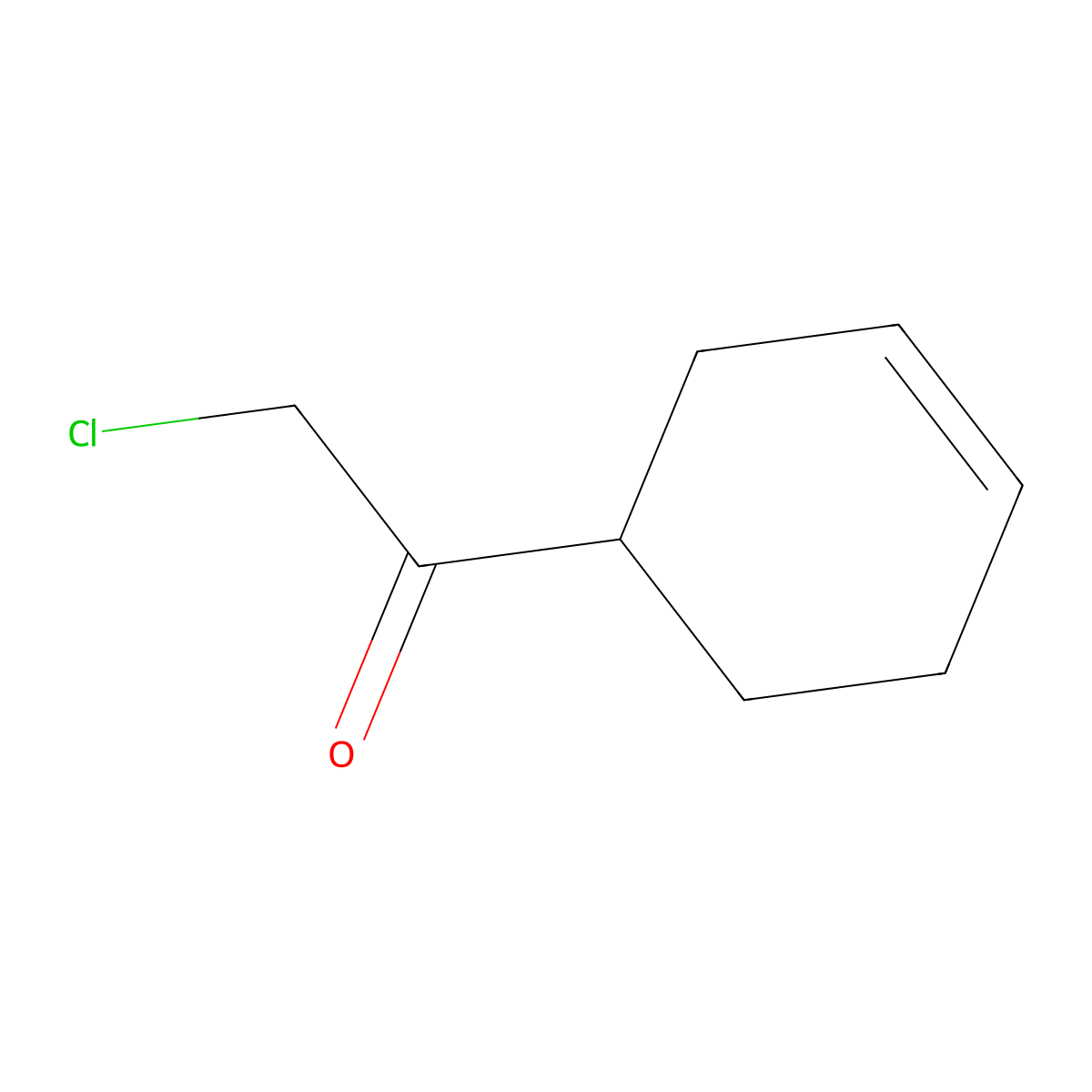 Ethanone, 2-chloro-1-(3-cyclohexen-1-yl)-(9CI) molecular structure, CAS 1614-91-1