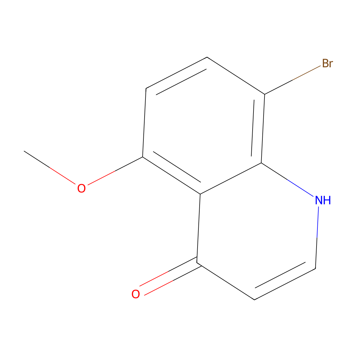 8-Bromo-5-methoxyquinolin-4-ol molecular structure, CAS 161405-28-3