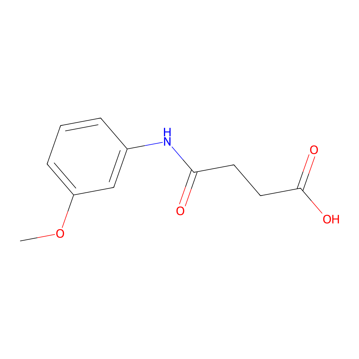 4-(3-Methoxyanilino)-4-oxobutanoic acid molecular structure, CAS 16141-44-9