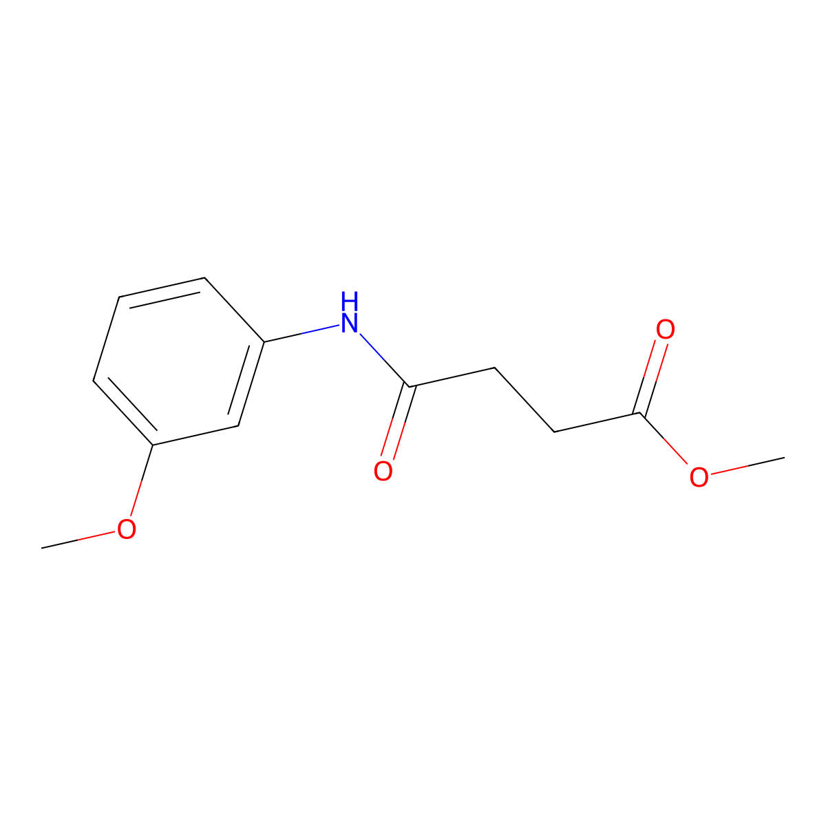 Methyl 3-[(3-methoxyphenyl)carbamoyl]propanoate molecular structure, CAS 16141-45-0