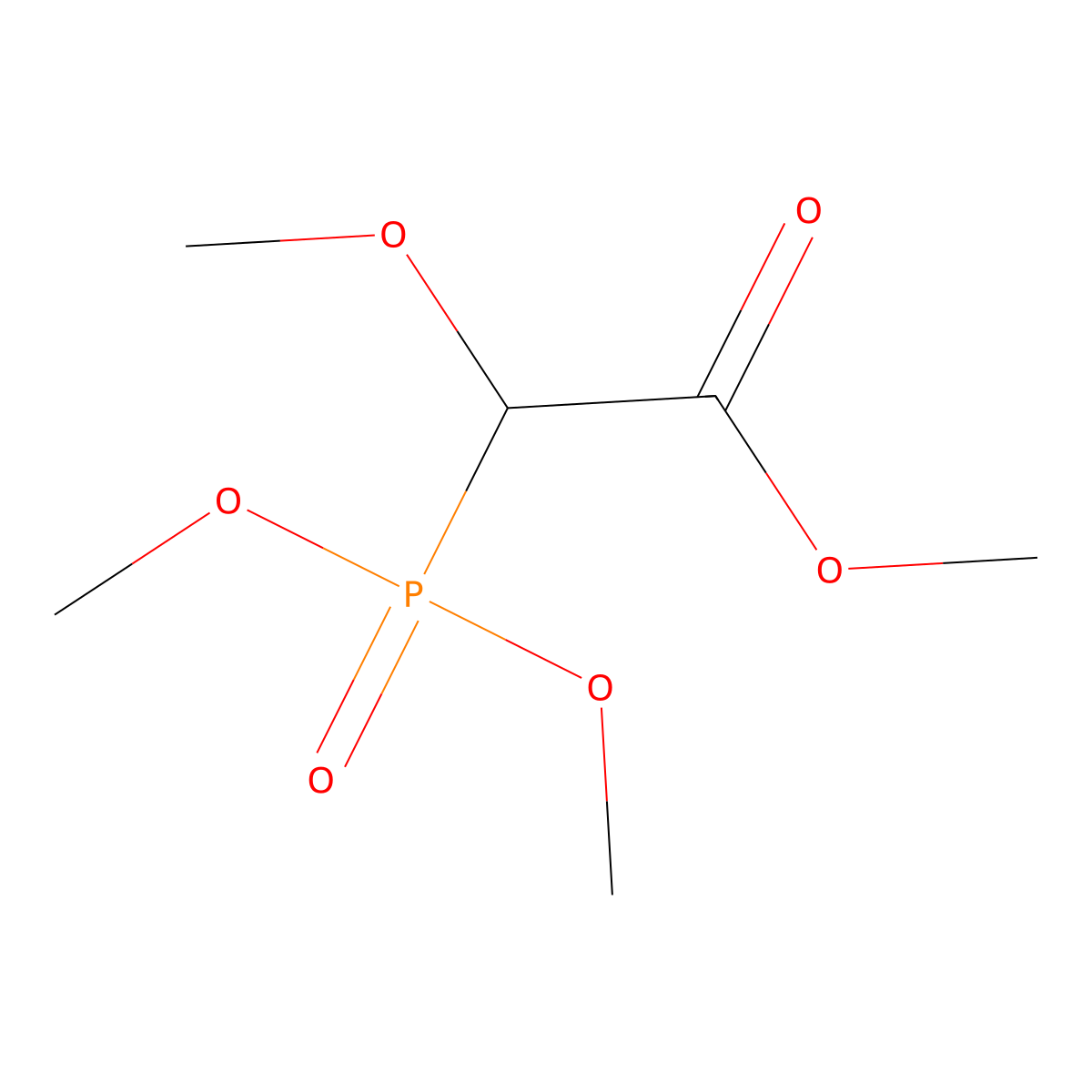 Methyl 2-(dimethyl phosphono)-2-methoxyacetate molecular structure, CAS 16141-78-9