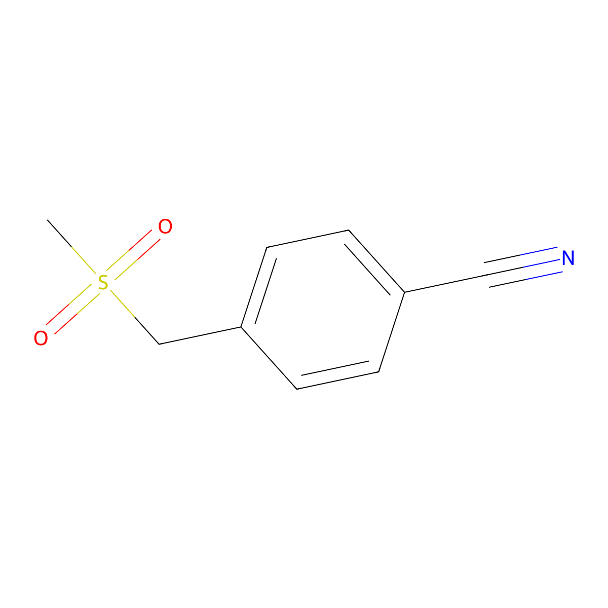 4-(Methanesulfonylmethyl)benzonitrile molecular structure, CAS 161417-56-7
