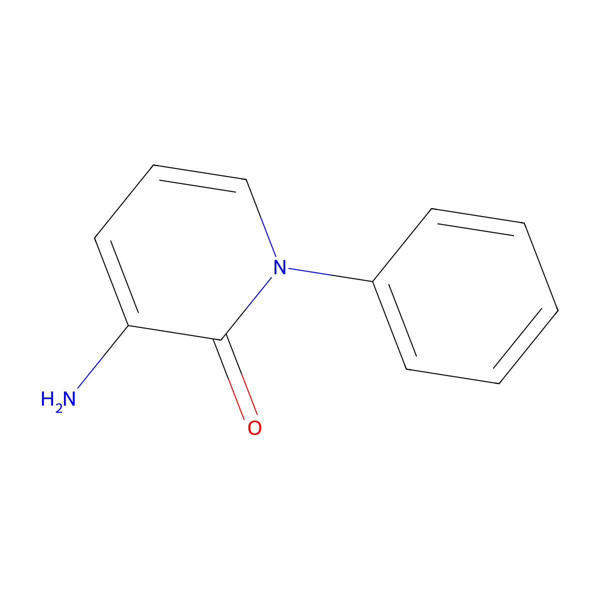 3-Amino-1-phenyl-1,2-dihydropyridin-2-one molecular structure, CAS 1614217-70-7