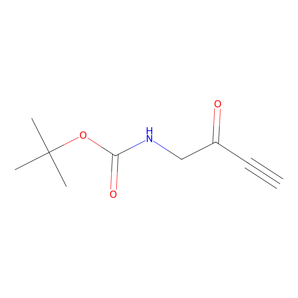 tert-butyl N-(2-oxobut-3-yn-1-yl)carbamate molecular structure, CAS 1614240-02-6