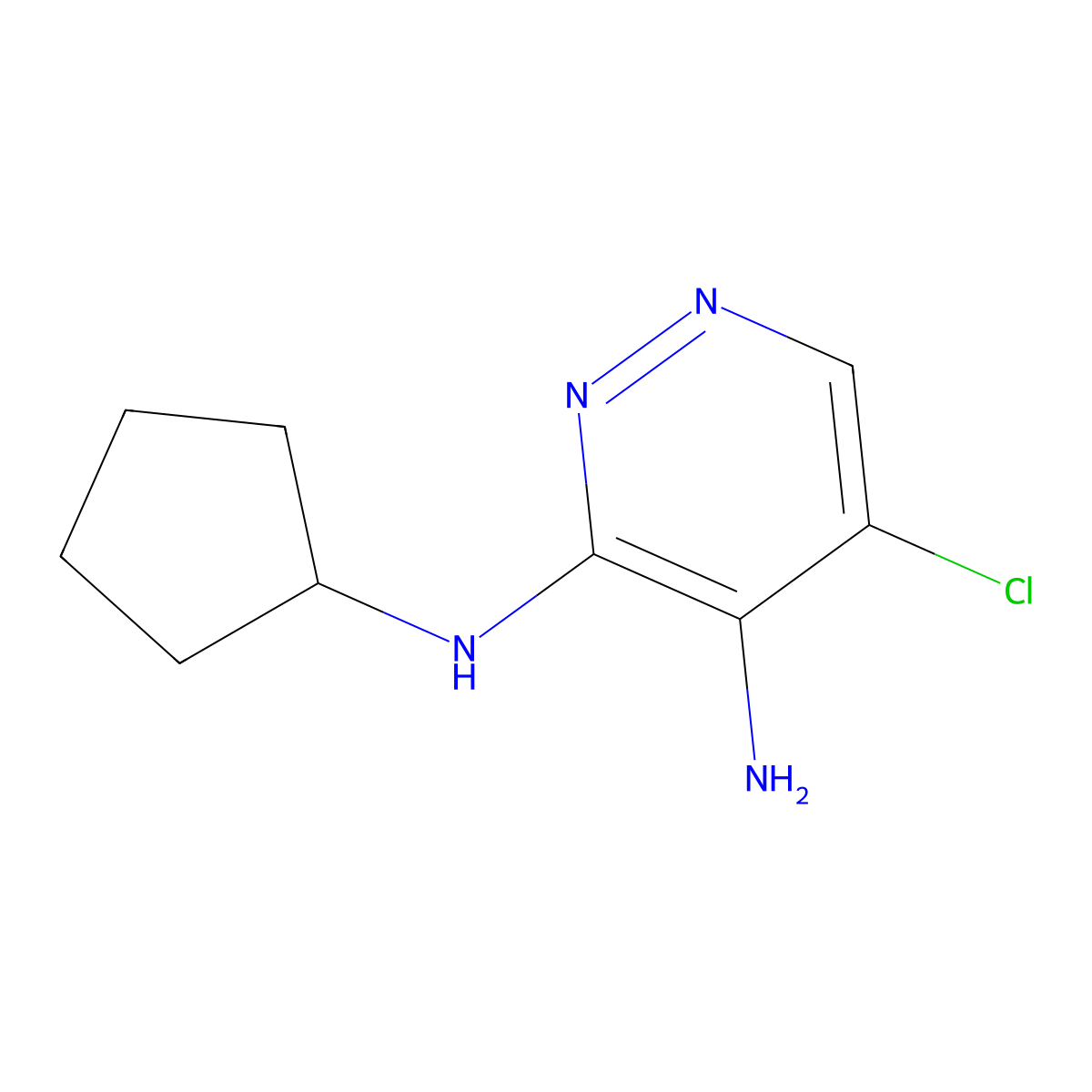 5-Chloro-N3-cyclopentylpyridazine-3,4-diamine molecular structure, CAS 1614246-29-5