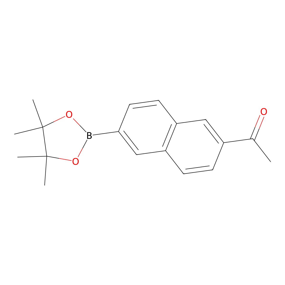 1-(6-(4,4,5,5-Tetramethyl-1,3,2-dioxaborolan-2-yl)naphthalen-2-yl)ethanone molecular structure, CAS 1614255-25-2