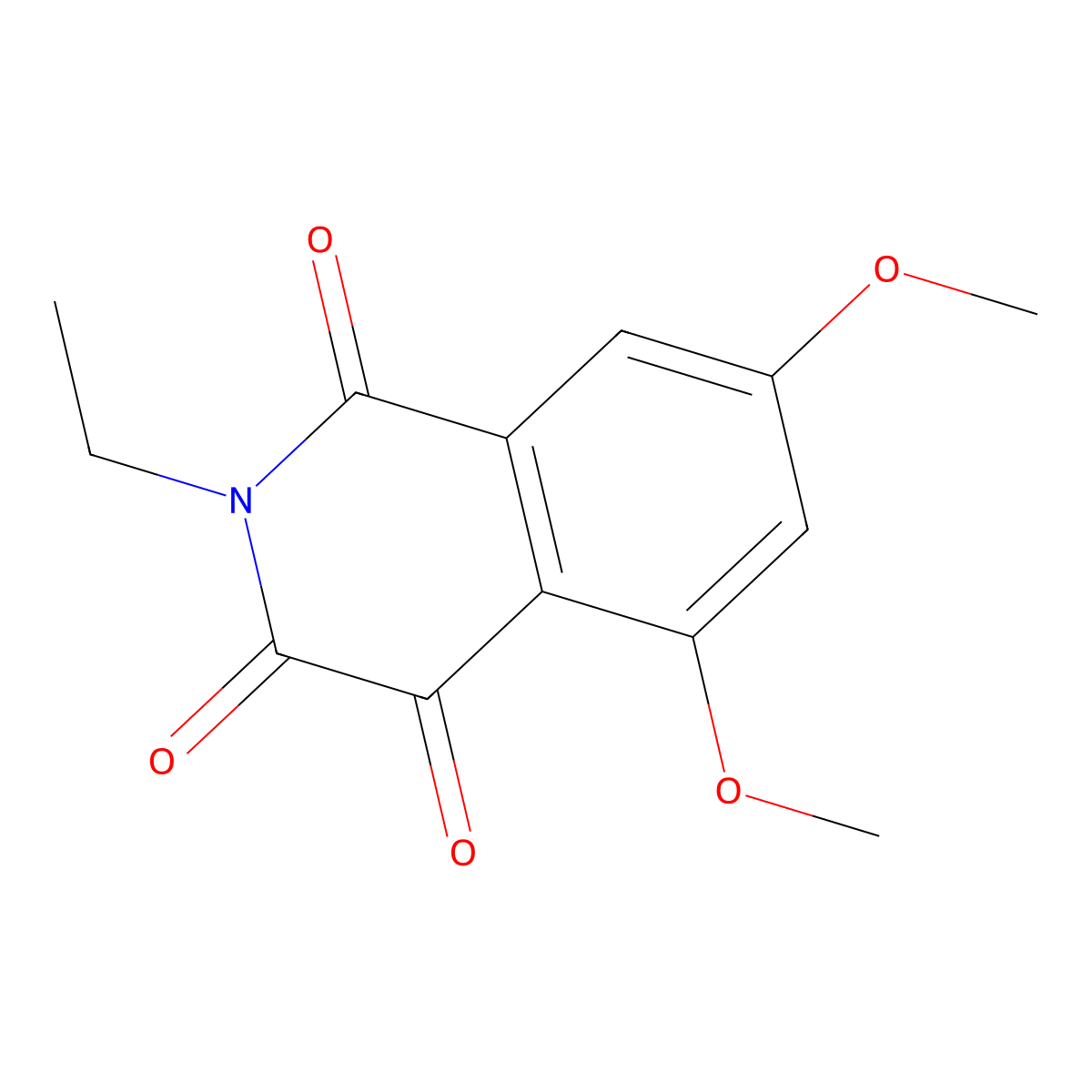 2-Ethyl-5,7-dimethoxyisoquinoline-1,3,4(2H)-trione molecular structure, CAS 161426-82-0