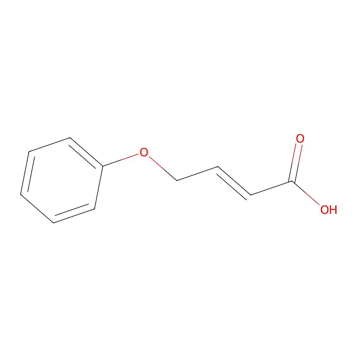 (2E)-4-phenoxybut-2-enoic acid molecular structure, CAS 161446-34-0
