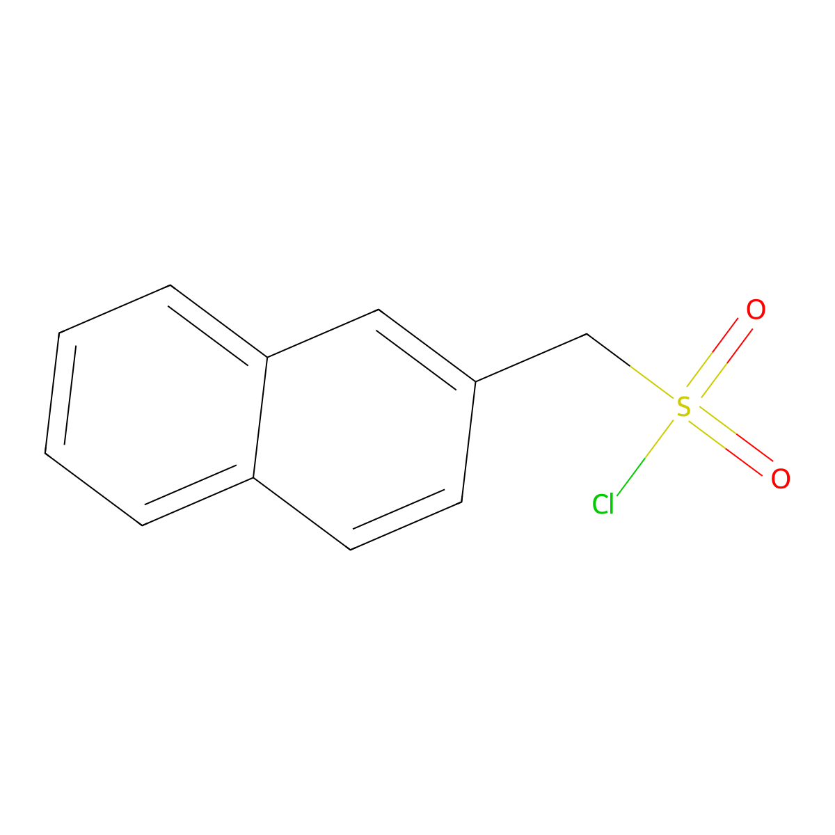 Naphthalen-2-ylmethanesulfonyl chloride molecular structure, CAS 161448-78-8