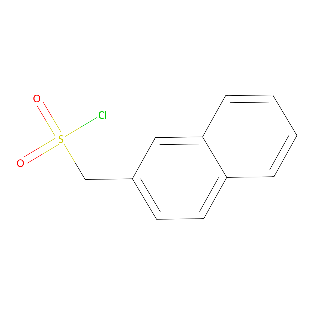 Naphthalen-2-ylmethanesulfonyl chloride molecular structure, CAS 161448-78-8