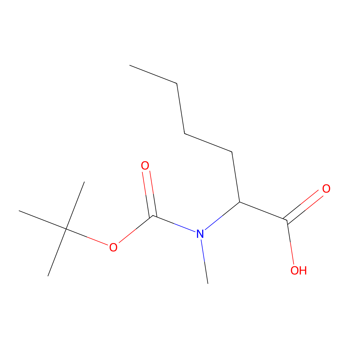 Boc-N-methyl-D-norleucine molecular structure, CAS 161450-84-6