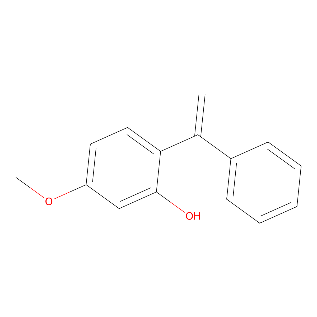 5-Methoxy-2-(1-phenylethenyl)phenol molecular structure, CAS 161459-35-4