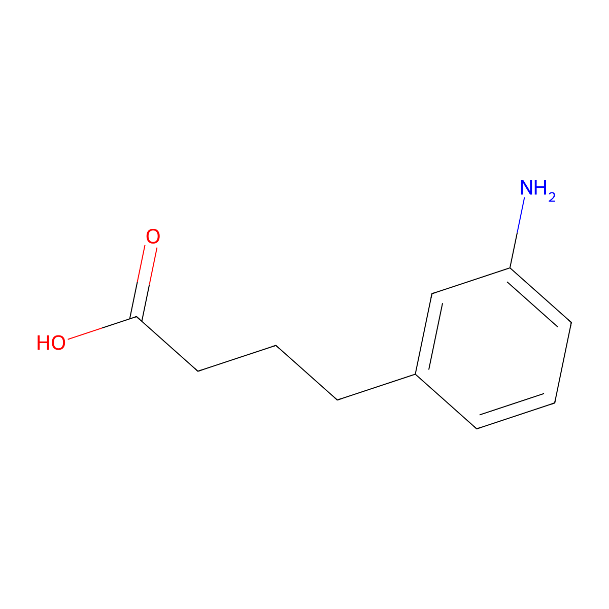 4-(3-aminophenyl)butanoic Acid molecular structure, CAS 161466-30-4