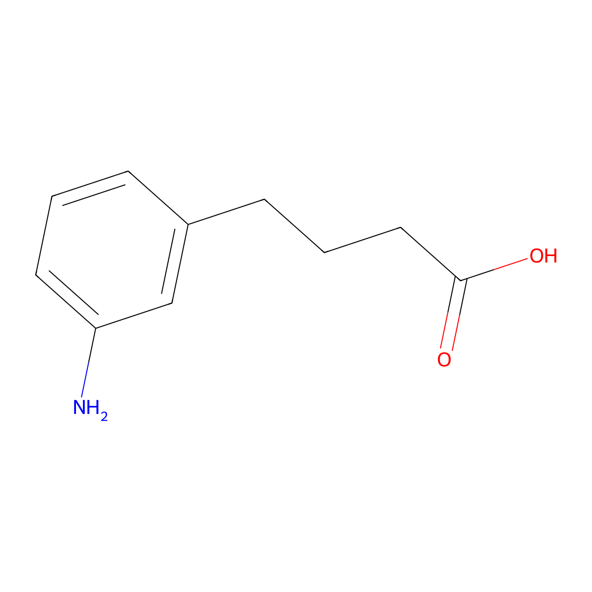 4-(3-aminophenyl)butanoic Acid molecular structure, CAS 161466-30-4