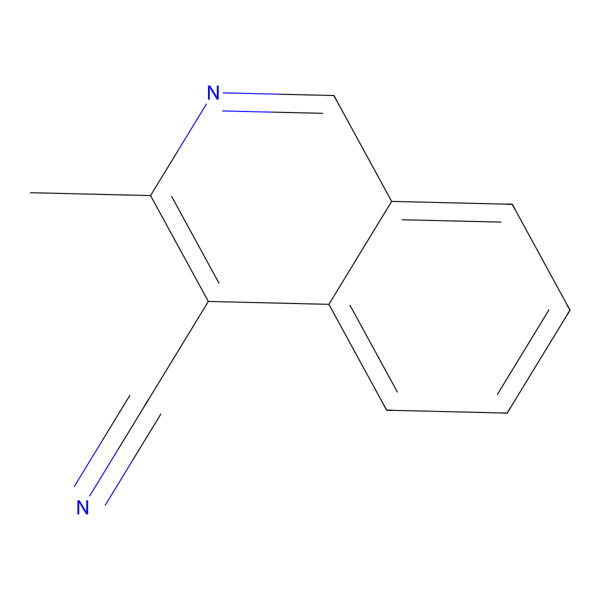 4-Cyano-3-methylisoquinoline molecular structure, CAS 161468-32-2