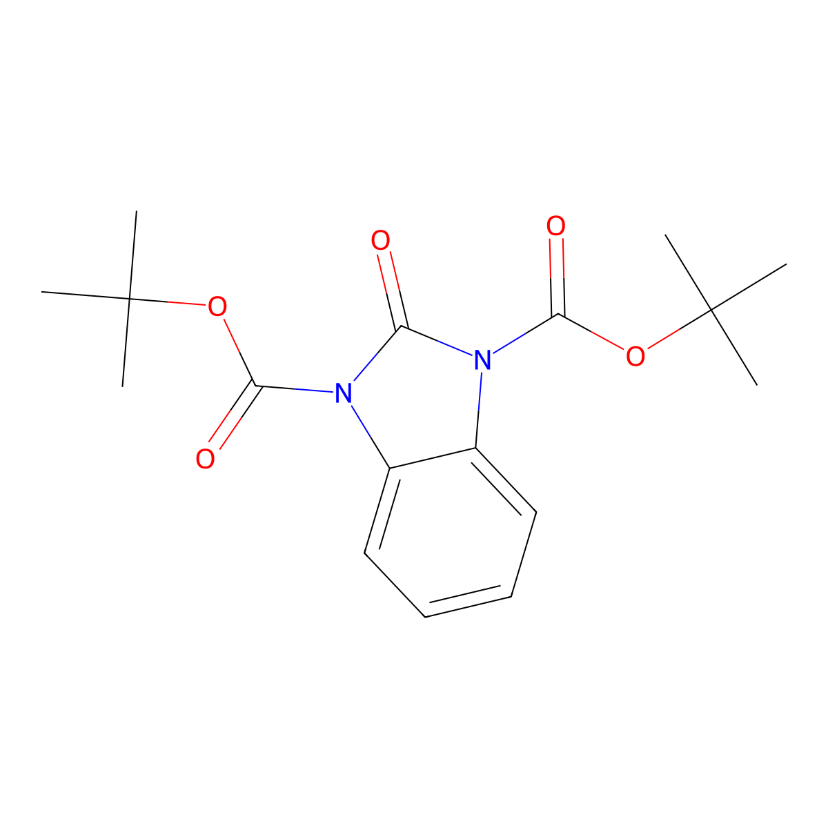 1,3-Bis(tert-butoxycarbonyl)-1H-benzimidazole-2(3H)-one molecular structure, CAS 161468-58-2