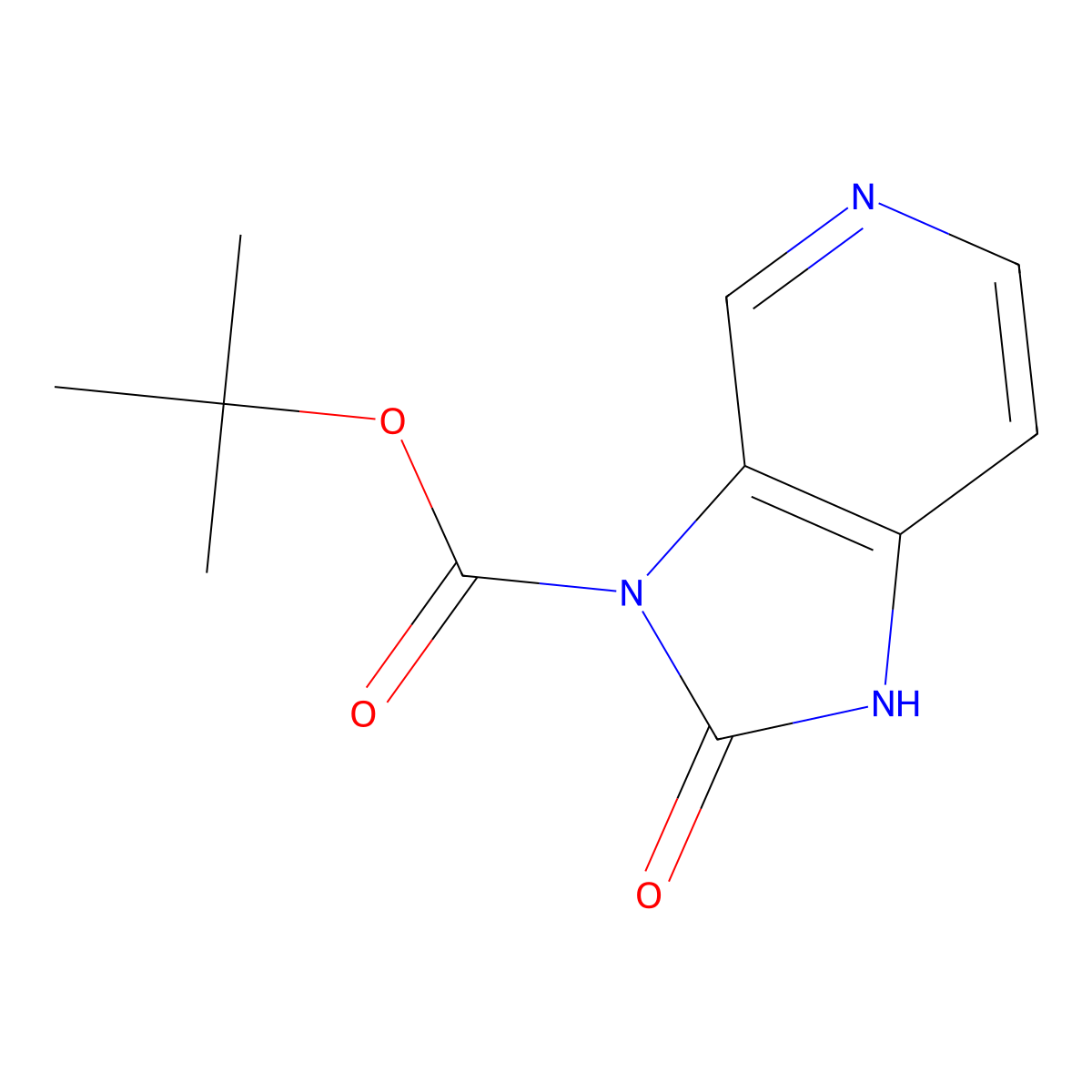 tert-butyl 2-oxo-1H,2H,3H-imidazo[4,5-c]pyridine-3-carboxylate molecular structure, CAS 161468-63-9