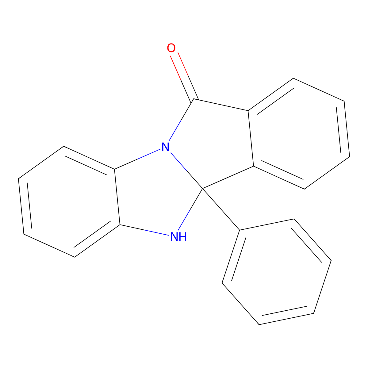 4B,5-Dihydro-4B-phenyl-11H-isoindolo(2,1-A)benzimidazol-11-one molecular structure, CAS 16147-55-0