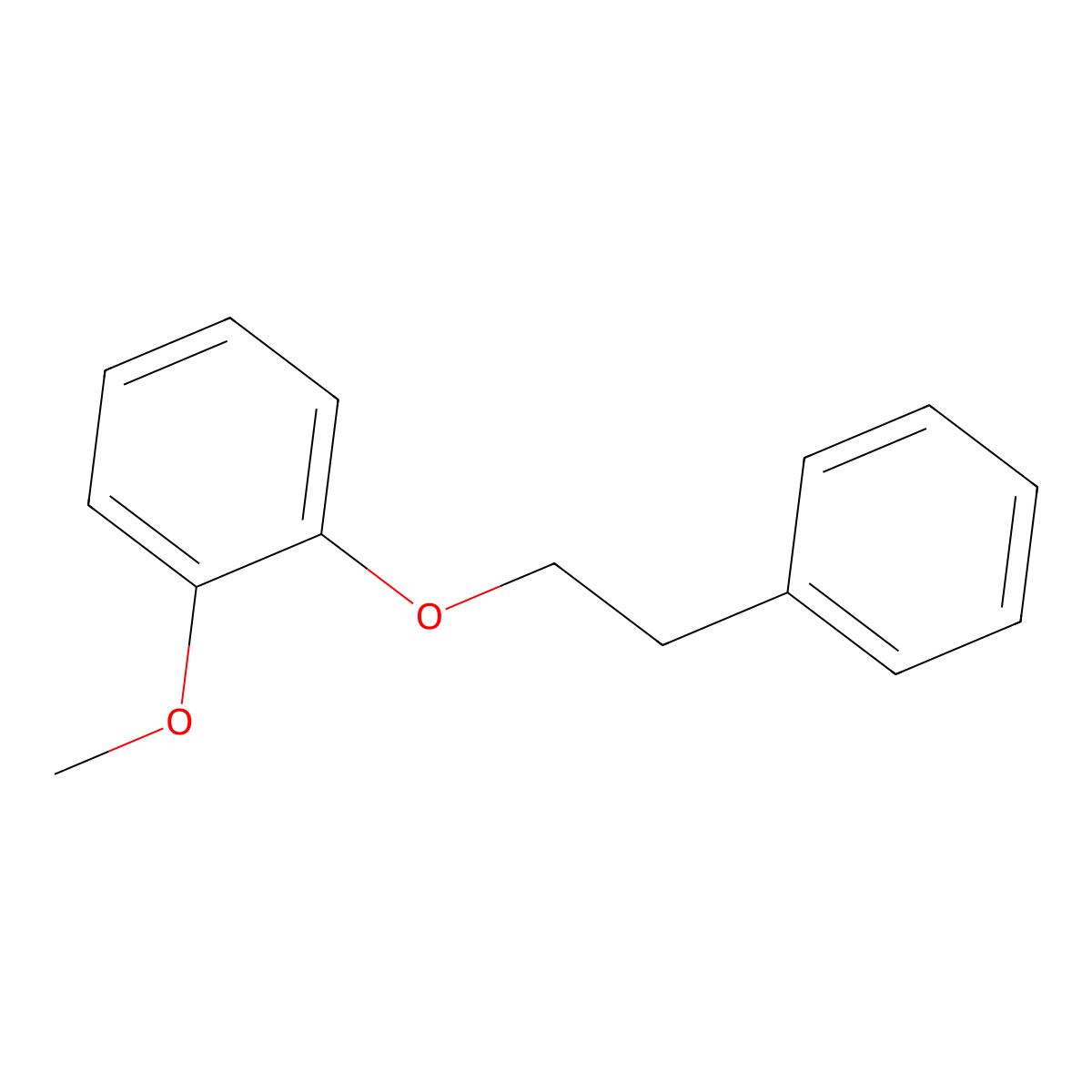 Benzene, 1-methoxy-2-(2-phenylethoxy)- molecular structure, CAS 161470-27-5