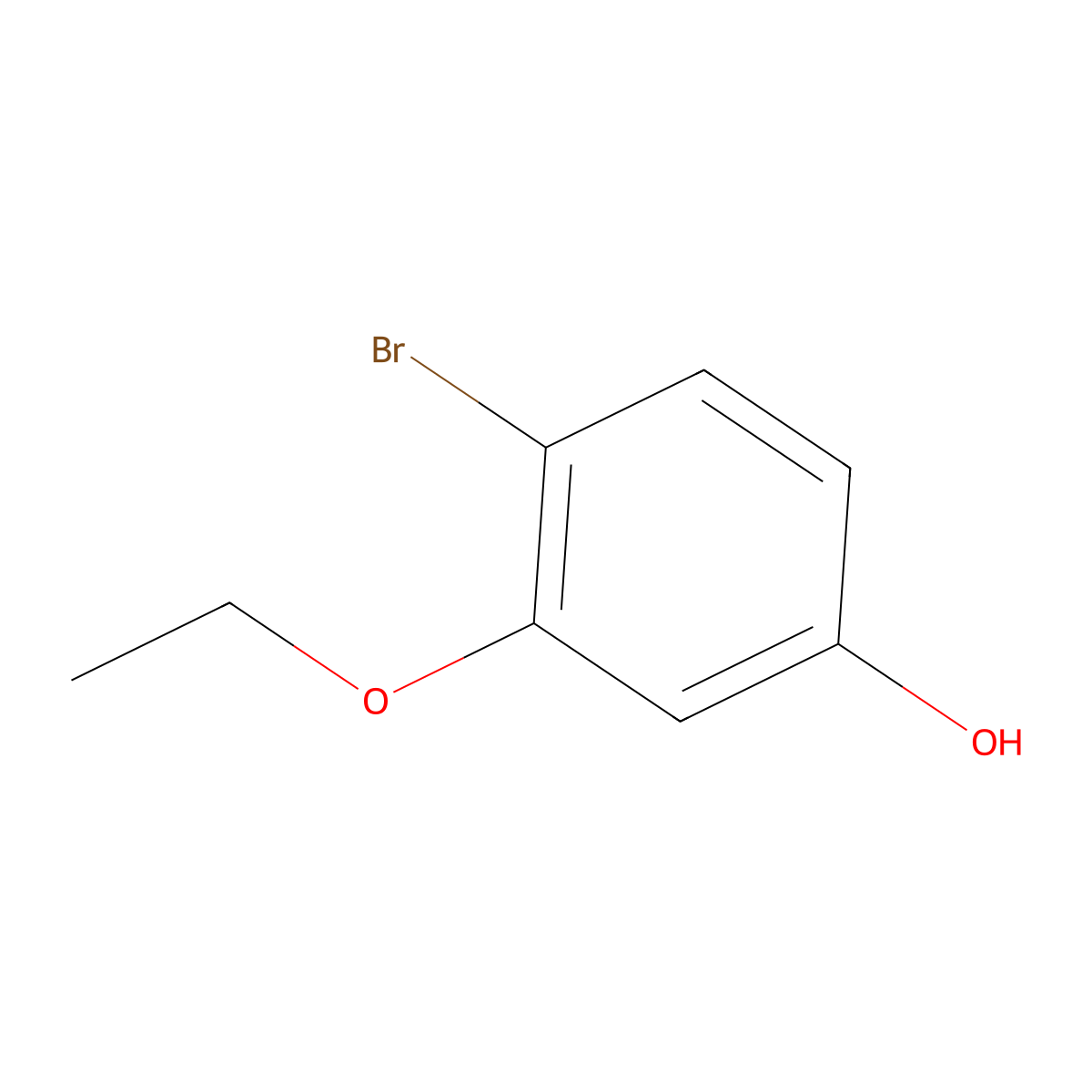 4-Bromo-3-ethoxyphenol molecular structure, CAS 161480-82-6