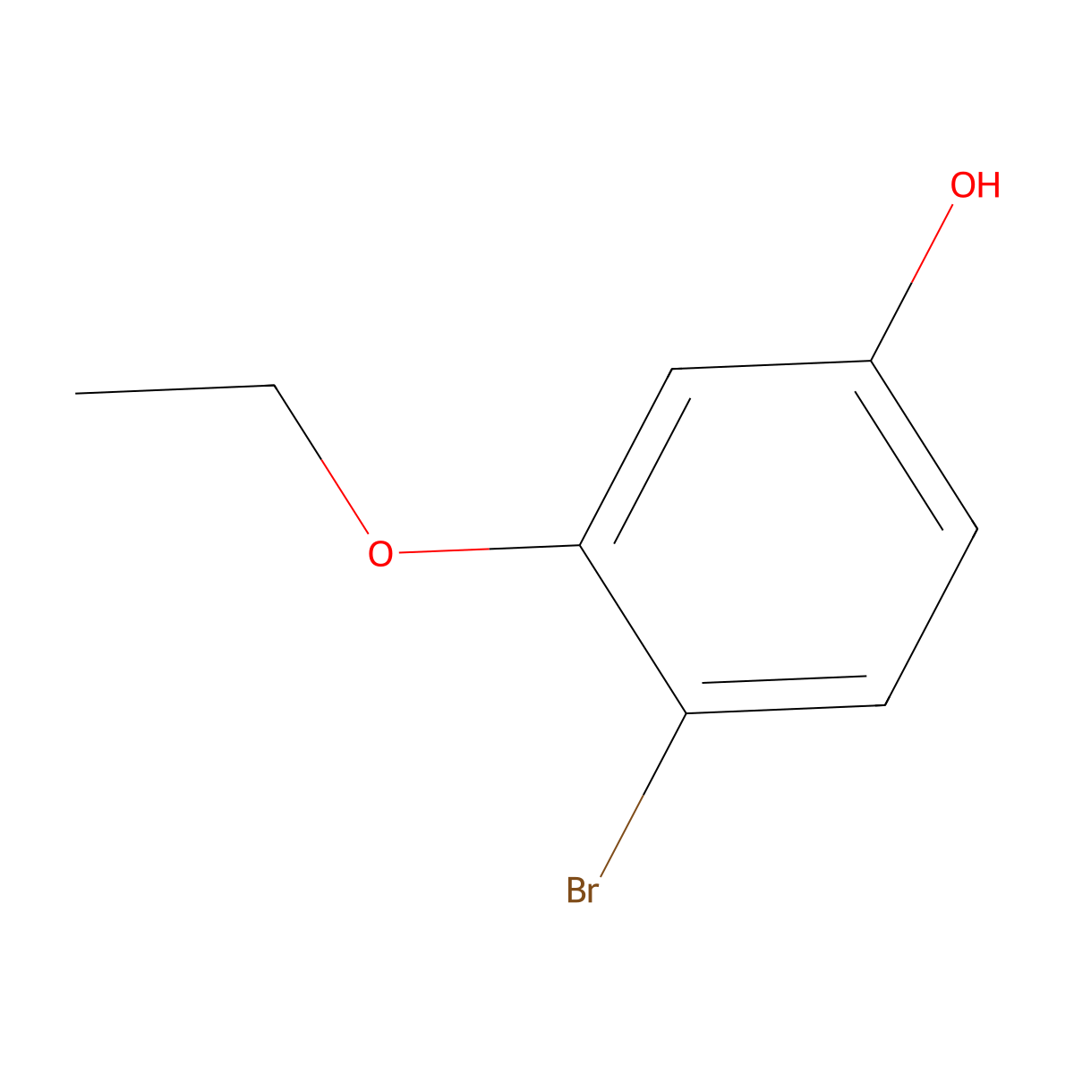4-Bromo-3-ethoxyphenol molecular structure, CAS 161480-82-6