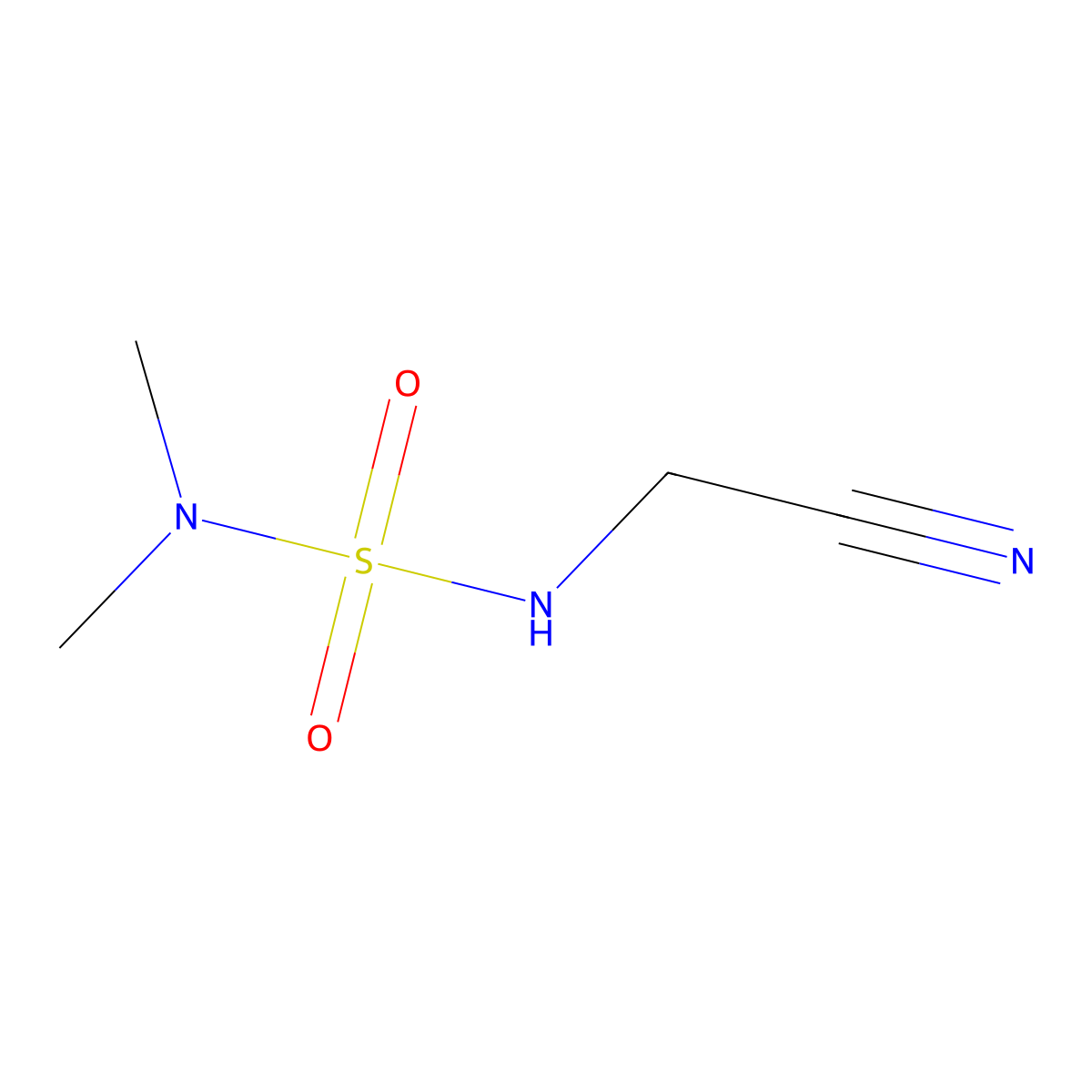 (Cyanomethyl)(dimethylsulfamoyl)amine molecular structure, CAS 161482-92-4