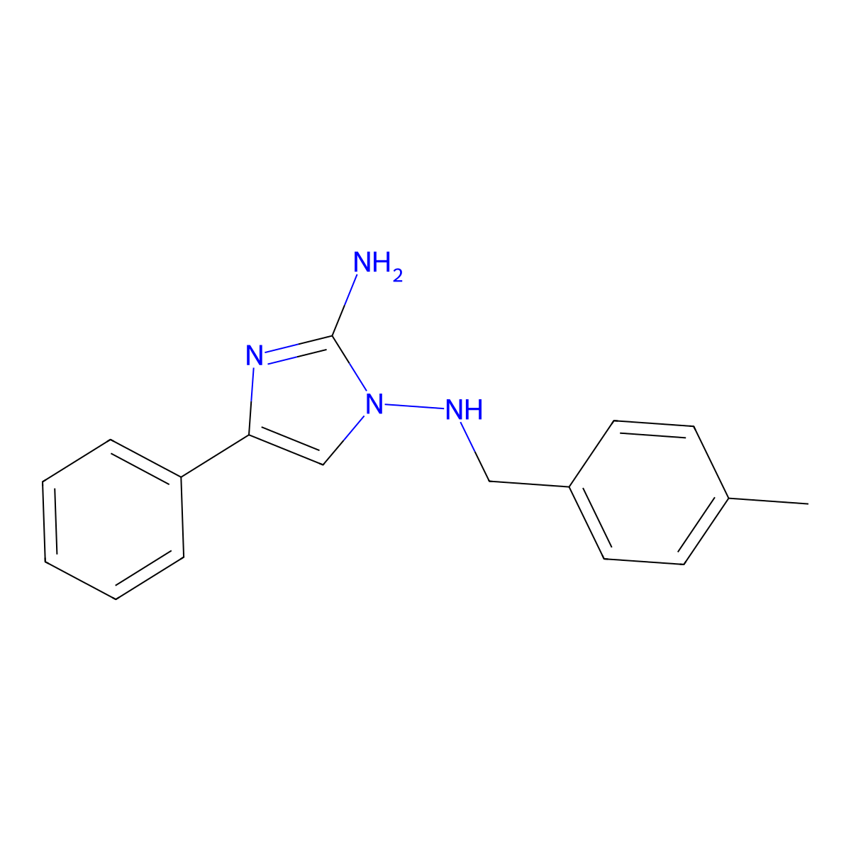 N1-(4-Methylbenzyl)-4-phenyl-1H-imidazole-1,2-diamine molecular structure, CAS 1614826-50-4