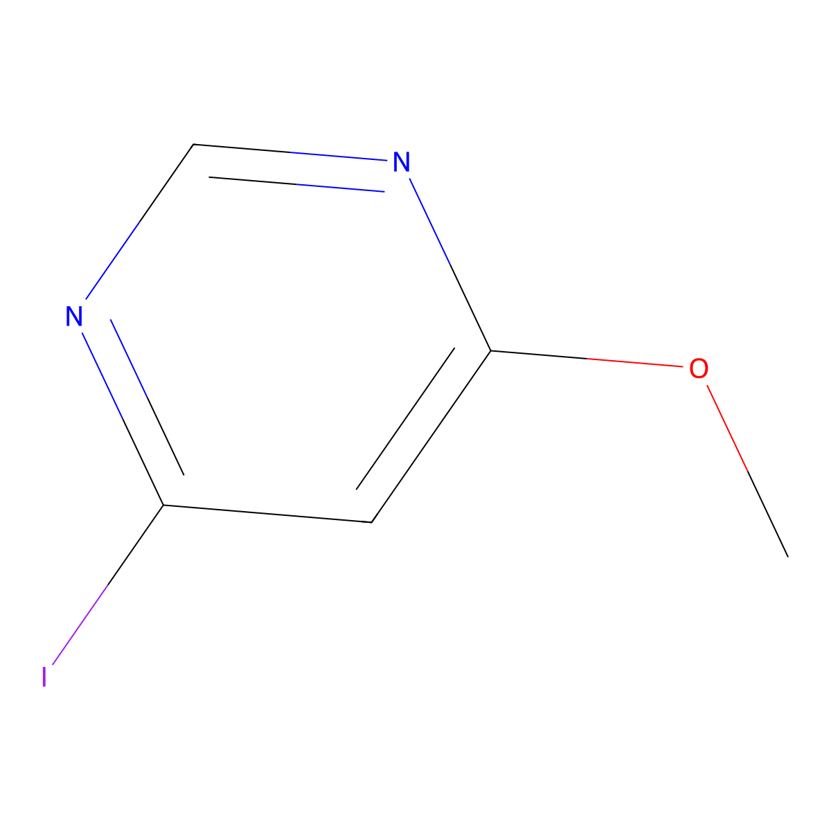 4-Iodo-6-methoxypyrimidine molecular structure, CAS 161489-05-0