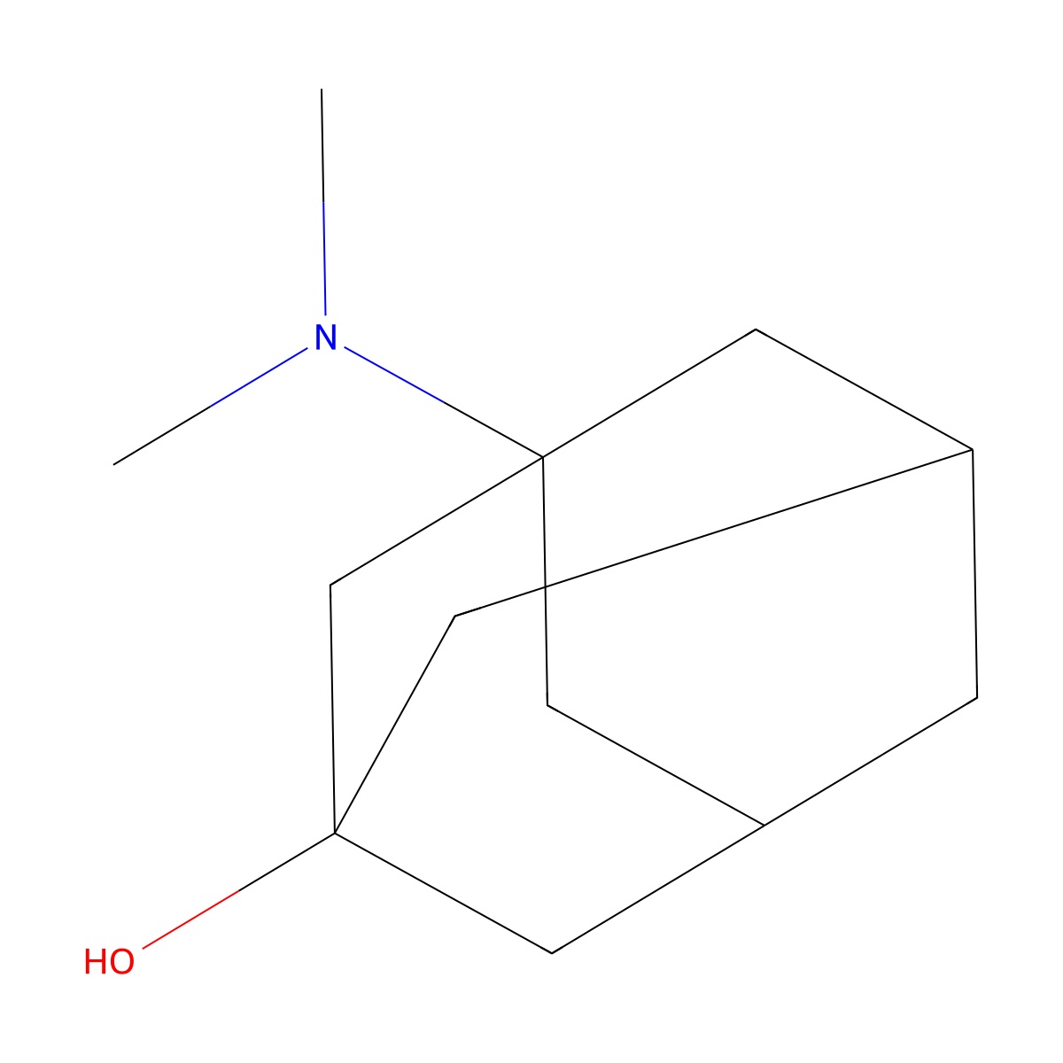 3-(Dimethylamino)adamantan-1-ol molecular structure, CAS 161494-48-0