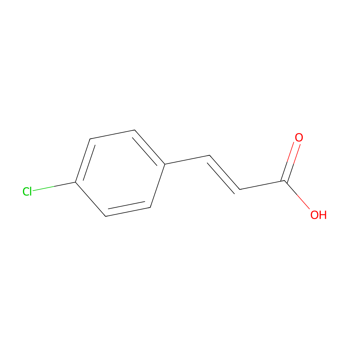 4-Chlorocinnamic acid molecular structure, CAS 1615-02-7