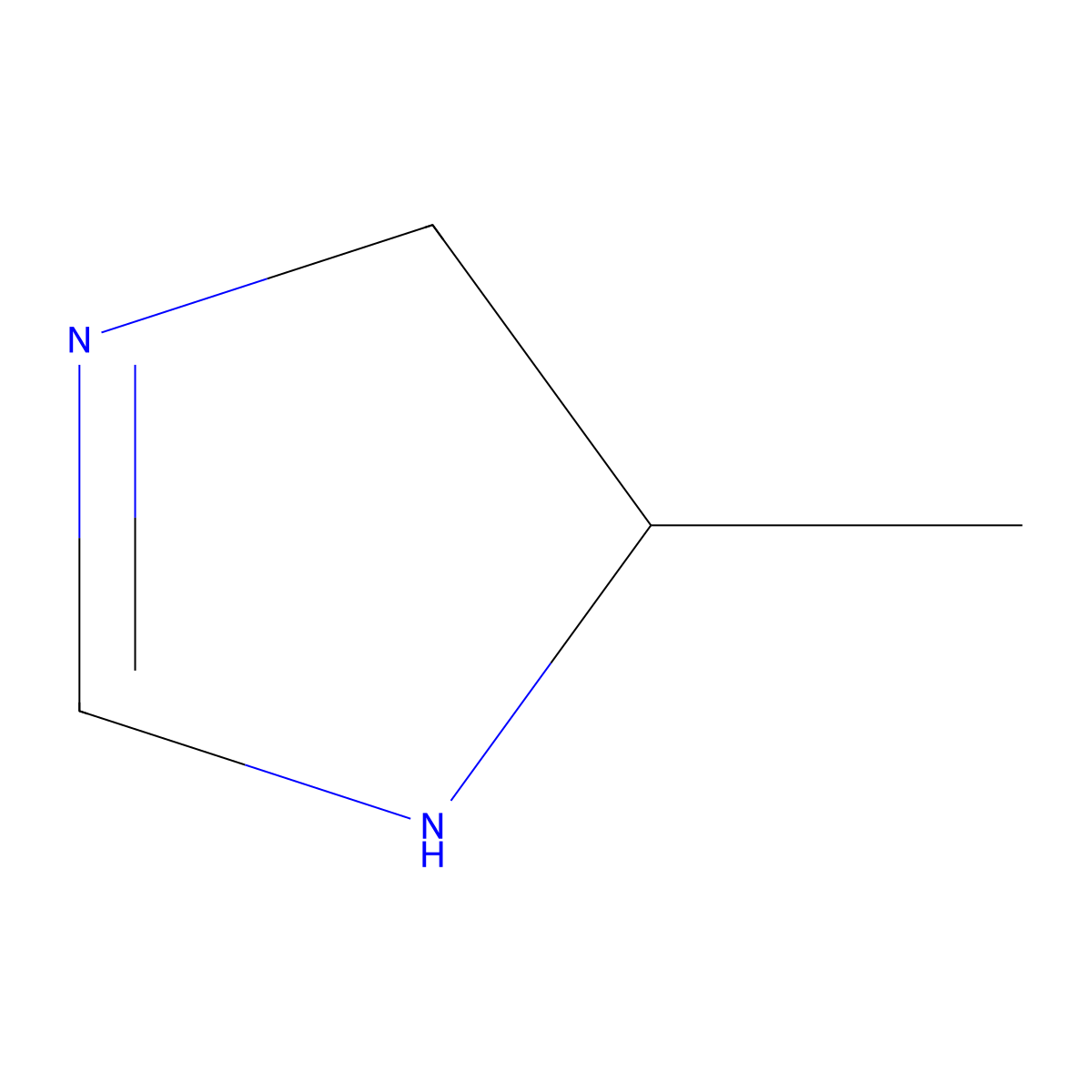 4-methyl-4,5-dihydro-1H-imidazole molecular structure, CAS 1615-03-8