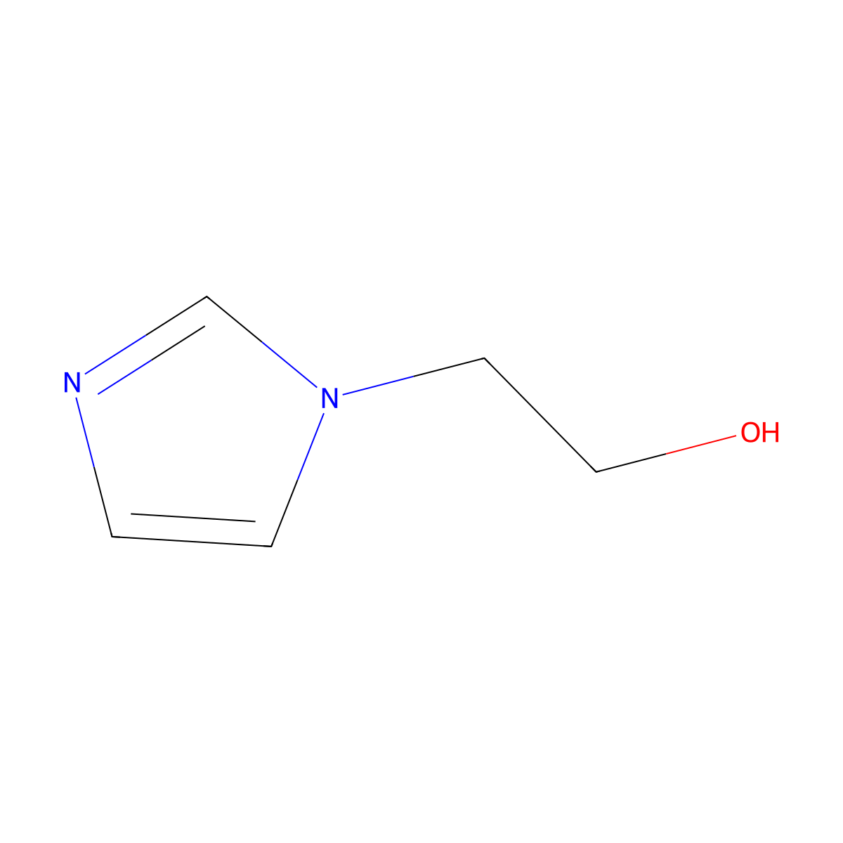 N-(2-Hydroxyethyl)imidazole molecular structure, CAS 1615-14-1