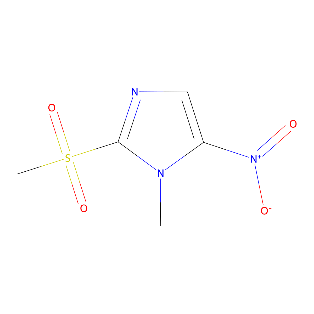 Sulfonidazole molecular structure, CAS 1615-53-8