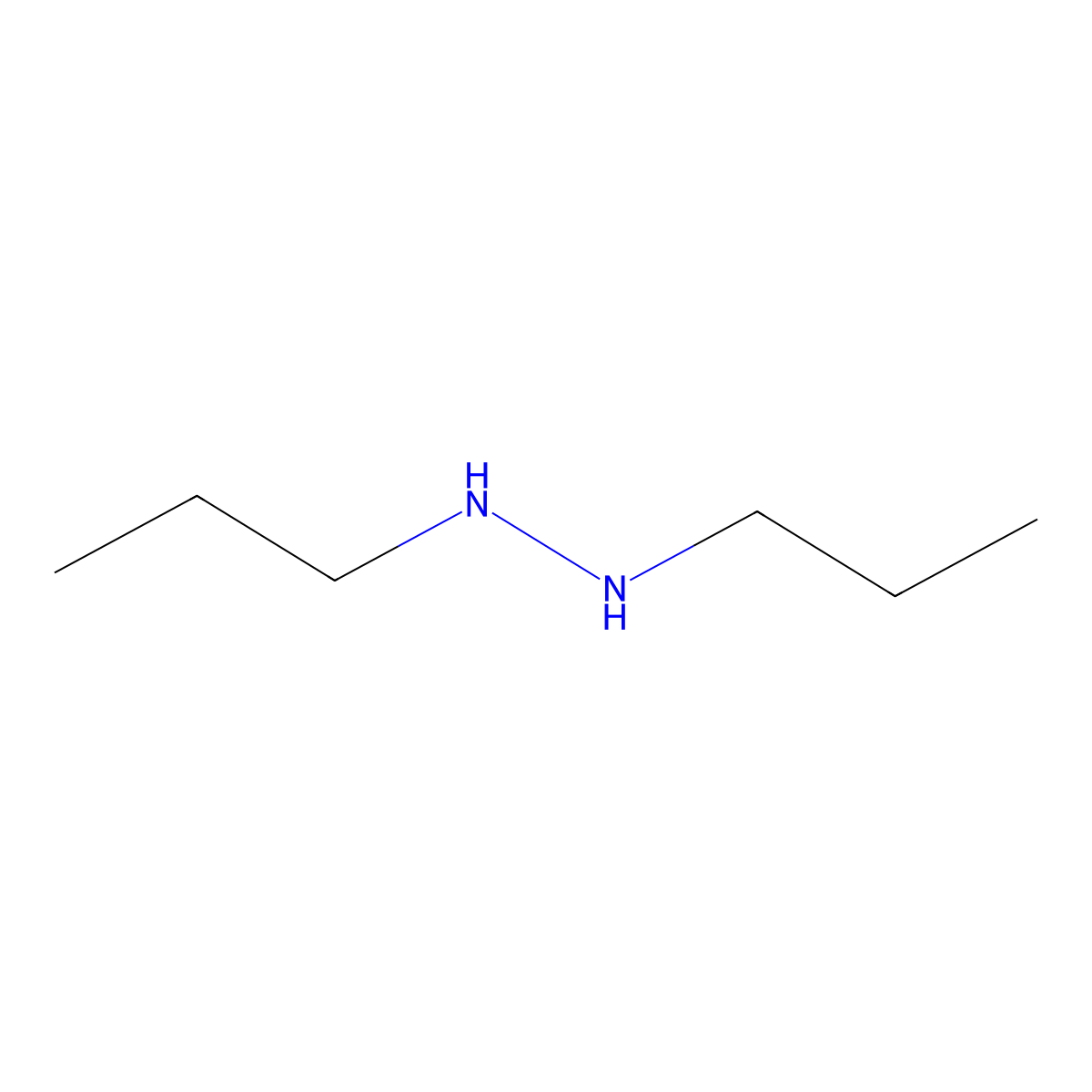 Hydrazine, 1,2-diethyl- molecular structure, CAS 1615-83-4