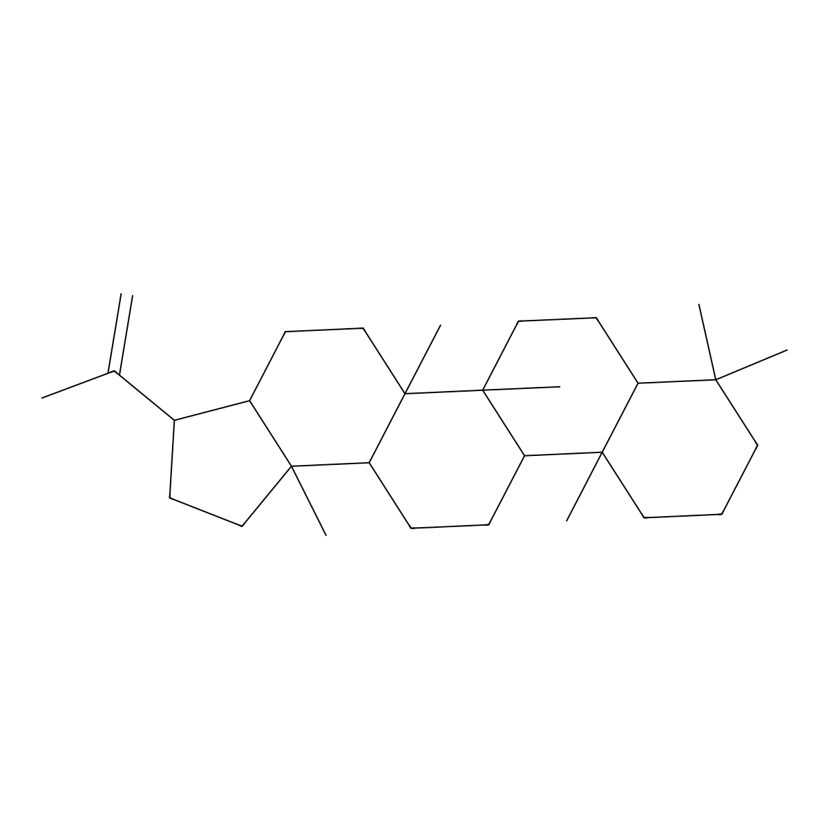 Diploptene molecular structure, CAS 1615-91-4
